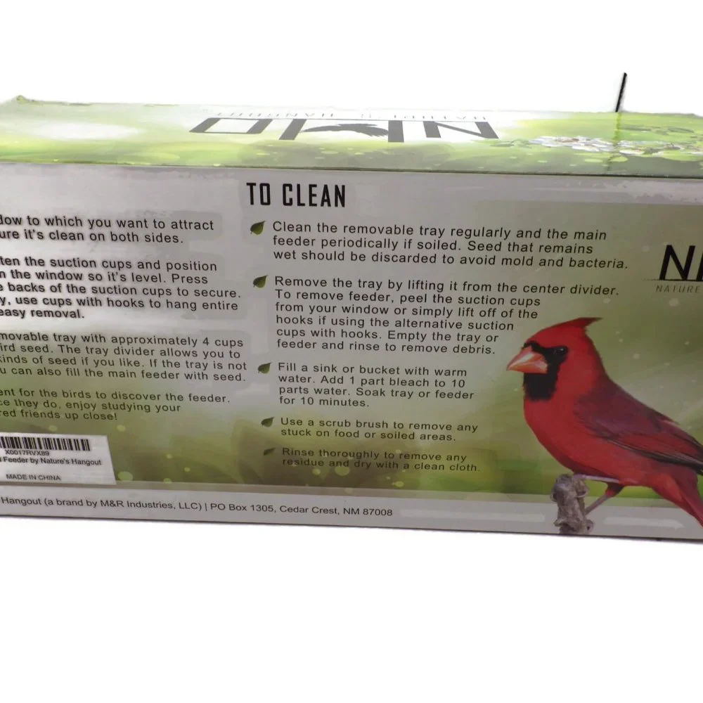 Window Wild Bird Feeder/Clear Acrylic